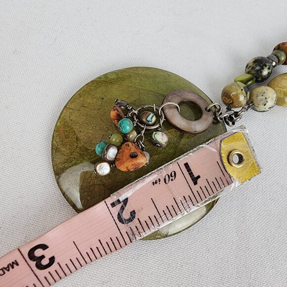 Silpada Kabkaban Wood Leaf Green 925 Sterling Silver Necklace - Picture 9 of 9